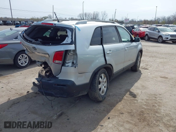 2011 Kia Sorento LX with VIN 5XYKT3A13BG144387, listed as a IAAI auction lot 42061865 with 67,457 mi miles. Bid and sale history available at carsss.com. Image 4.
