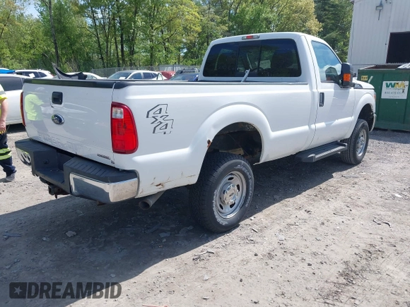 2014 Ford F-250 XL with VIN 1FTBF2B61EEA36052, listed as a IAAI auction lot 41936441 with 65,916 mi miles and . Bid and sale history available at DreamBid. Image 4.