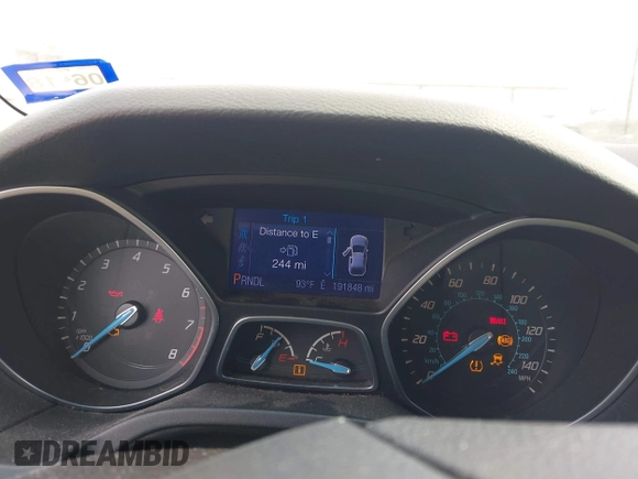 2013 Ford Focus SE with VIN 1FADP3K20DL286326, listed as a IAAI auction lot 42169951 with 191,848 mi miles. Bid and sale history available at carsss.com. Image 7.