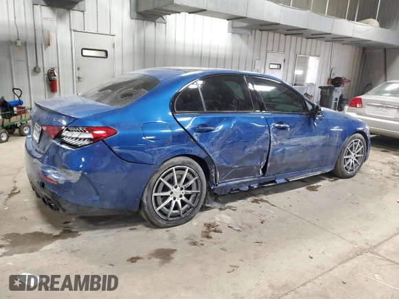 2023 Mercedes-Benz C 43 AMG with VIN W1KAF8HB5PR120847, listed as a Copart auction lot 88552215 with 15,359 mi miles and Salvage Title. Bid and sale history available at DreamBid. Image 3.