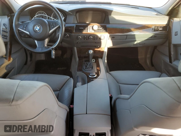 2007 BMW 5 Series 550i with VIN WBANB535X7CP05348, listed as a Copart auction lot 80803994 with Not Provided miles and Salvage Title. Bid and sale history available at DreamBid. Image 8.