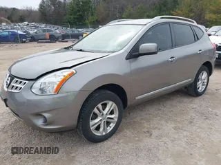 2013 Nissan Rogue SL with VIN JN8AS5MV1DW125484, listed as a IAAI auction lot 41929405 with 130,811 mi miles and . Bid and sale history available at DreamBid. Image 2.