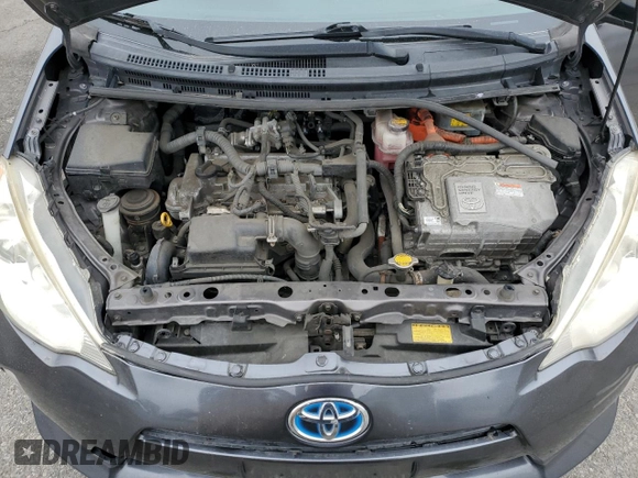 2012 Toyota Prius c One with VIN JTDKDTB32C1028595, listed as a Copart auction lot 53305535 with Not Provided miles and Salvage Title. Bid and sale history available at carsss.com. Image 11.