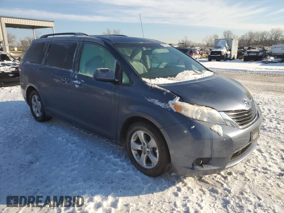 2013 Toyota Sienna LE AAS with VIN 5TDKK3DC4DS355829, listed as a Copart auction lot 41660235 with 99,517 mi miles and Salvage title. Bid and sale history available at DreamBid. Image 4.