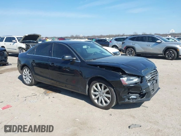 2013 Audi A4 Premium Plus with VIN WAUFFAFL5DN050169, listed as a IAAI auction lot 41677656 with 68,375 mi miles. Bid and sale history available at carsss.com. Image 1.