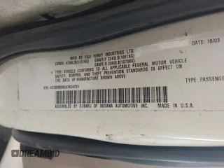 2004 Subaru Legacy Outback L.L. Bean с VIN 4S3BH806547624734, выставлен на аукционе IAAI как лот 42473321 с пробегом 212 697 миль миль и . История ставок и продаж доступна на DreamBid. Изображение 9.