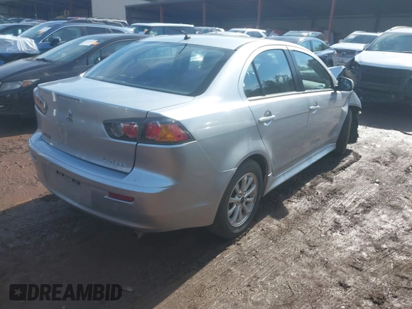 2012 Mitsubishi Lancer ES with VIN JA32U2FU0CU032137, listed as a IAAI auction lot 41435033 with 177,811 mi miles. Bid and sale history available at carsss.com. Image 4.