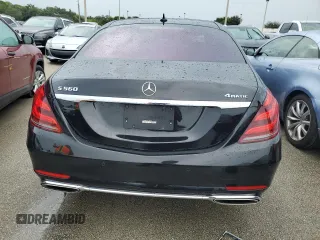 2020 Mercedes-Benz S S 560 with VIN WDDUG8GB8LA490596, listed as a Copart auction lot 73997774 with Not Provided miles and Non Repairable. Bid and sale history available at carsss.com. Image 6.