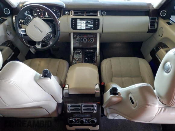 2015 Land Rover Range Rover HSE with VIN SALGS2VF9FA230844, listed as a Copart auction lot 64792135 with 90,012 mi miles and Salvage title. Bid and sale history available at DreamBid. Image 8.