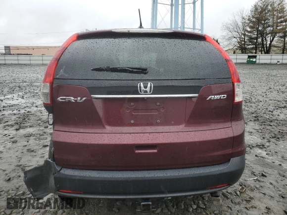 2013 Honda CR-V EX-L with VIN 5J6RM4H70DL086722, listed as a Copart auction lot 52574825 with 216,129 mi miles and Salvage Title. Bid and sale history available at carsss.com. Image 6.