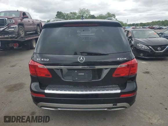 2015 Mercedes-Benz GL with VIN 4JGDF6EE7FA580014, listed as a Copart auction lot 55137704 with 115,624 mi miles and Salvage Title. Bid and sale history available at carsss.com. Image 6.