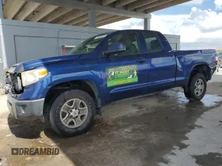 2015 Toyota Tundra SR z VIN 5TFRM5F15FX092473, wystawiony jako Copart lot #60695465 z przebiegiem 97 089 mil mil oraz Szkoda całkowita • Salvage title. Historia ofert i sprzedaży dostępna na DreamBid. Obrazek 1.