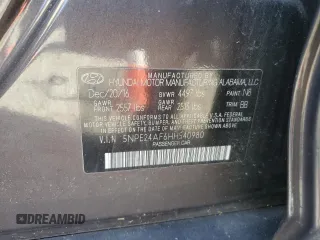 2017 Hyundai Sonata 2.4L z VIN 5NPE24AF6HH540980, wystawiony jako Copart lot #74983064 z przebiegiem 126 008 mil mil oraz Szkoda całkowita • Salvage title. Historia ofert i sprzedaży dostępna na DreamBid. Obrazek 12.