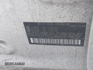 2020 Subaru Legacy Limited with VIN 4S3BWAN68L3017223, listed as a IAAI auction lot 41203519 with Not Provided miles and . Bid and sale history available at DreamBid. Image 9.