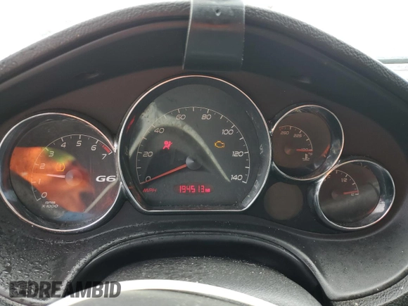 2008 Pontiac G6 GT with VIN 1G2ZH57N984228537, listed as a Copart auction lot 60883665 with 194,513 mi miles and Salvage title. Bid and sale history available at DreamBid. Image 9.