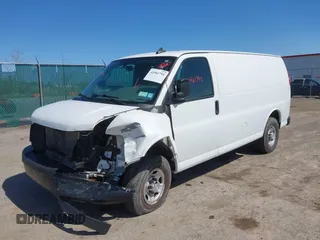 2019 Chevrolet Express Cargo Van with VIN 1GCWGAFG7K1196113, listed as a IAAI auction lot 41961791 with 80,015 mi miles. Bid and sale history available at carsss.com. Image 18.