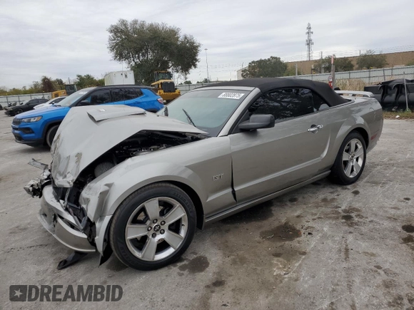 2008 Ford Mustang GT Deluxe with VIN 1ZVHT85H385127604, listed as a Copart auction lot 88802875 with Not Provided miles and Salvage Title. Bid and sale history available at DreamBid. Image 1.