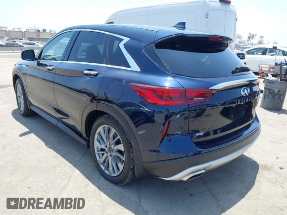 2025 Infiniti QX50 Pure with VIN 3PCAJ5AB8SF108675, listed as a IAAI auction lot 42358485 with 2,321 mi miles and . Bid and sale history available at DreamBid. Image 3.