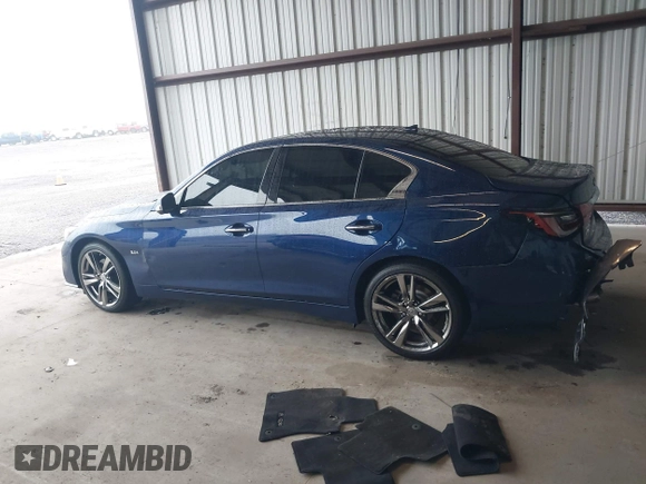 2019 Infiniti Q50 Luxe z VIN JN1EV7AR0KM591152, wystawiony jako IAAI lot #42020951 z przebiegiem 98 589 mil mil oraz . Historia ofert i sprzedaży dostępna na DreamBid. Obrazek 14.