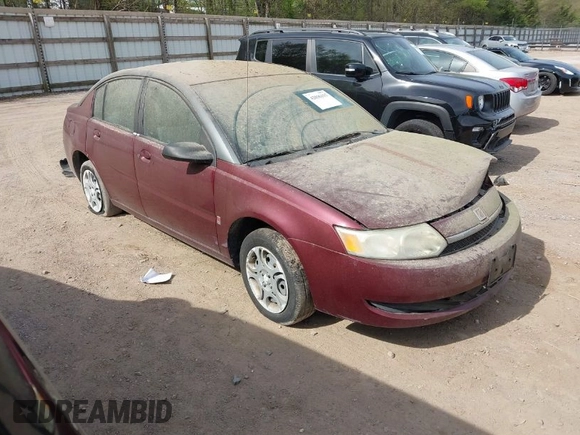2003 Saturn ION with VIN 1G8AJ52FX3Z130085, listed as a IAAI auction lot 42036315 with 43,991 mi miles. Bid and sale history available at carsss.com. Image 1.
