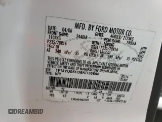 2006 Ford Escape with VIN 1FMYU95H36KD36888, listed as a Copart auction lot 51695185 with 127,857 mi miles and Clean title. Bid and sale history available at DreamBid. Image 13.