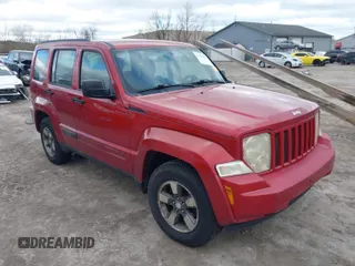 2008 Jeep Liberty Sport with VIN 1J8GN28K98W172790, listed as a IAAI auction lot 41983877 with 248,025 mi miles. Bid and sale history available at carsss.com. Image 1.