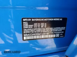 2021 BMW 2 Series 228i with VIN WBA53AK06M7J20167, listed as a Copart auction lot 44247265 with 25,470 mi miles and Salvage Title. Bid and sale history available at carsss.com. Image 12.