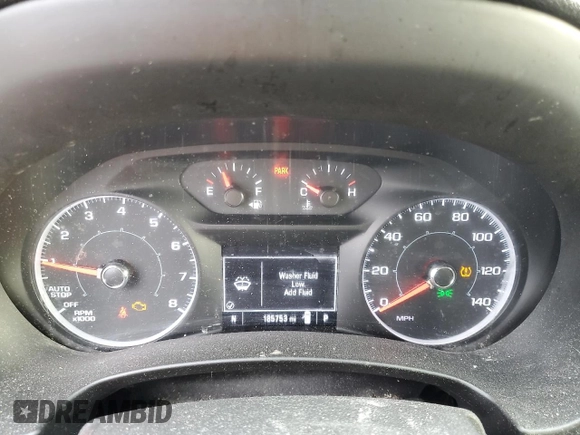 2018 GMC Terrain SLE with VIN 3GKALMEV9JL280193, listed as a Copart auction lot 46671245 with 185,753 mi miles and Salvage Title. Bid and sale history available at carsss.com. Image 9.
