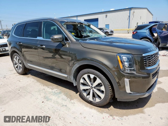 2021 Kia Telluride EX with VIN 5XYP34HCXMG188876, listed as a Copart auction lot 58031525 with 74,182 mi miles and Salvage title. Bid and sale history available at DreamBid. Image 4.