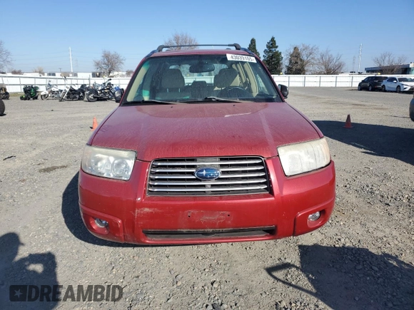 2006 Subaru Forester 2.5 X with VIN JF1SG63646H739458, listed as a Copart auction lot 43039105 with 79,493 mi miles and Salvage Title. Bid and sale history available at carsss.com. Image 5.
