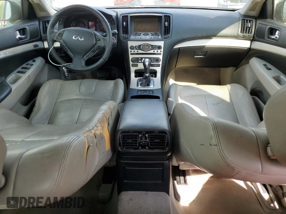 2008 Infiniti G35 with VIN JNKBV61E98M205584, listed as a Copart auction lot 71397924 with 152,266 mi miles and Salvage Title. Bid and sale history available at DreamBid. Image 8.