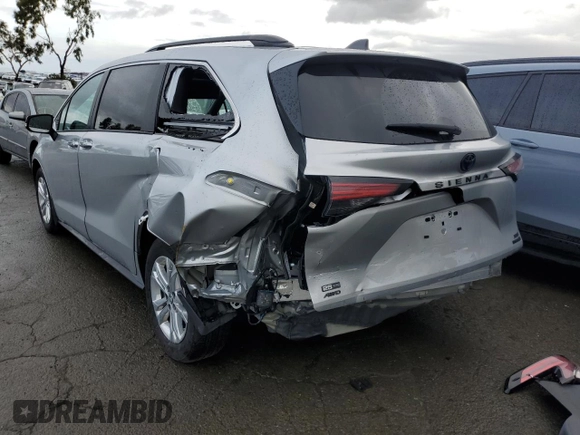 2023 Toyota Sienna XSE 25th Anniversary with VIN 5TDCSKFC5PS085199, listed as a Copart auction lot 44736984 with 20,308 mi miles and . Bid and sale history available at DreamBid. Image 2.