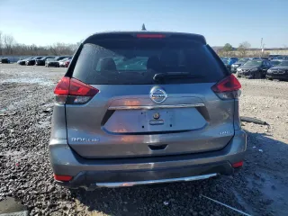 2019 Nissan Rogue SV with VIN KNMAT2MV5KP500355, listed as a Copart auction lot 87527085 with 0 mi miles and Salvage Title. Bid and sale history available at carsss.com. Image 6.