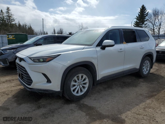 2024 Toyota Grand Highlander Hybrid XLE with VIN 5TDACAB50RS029602, listed as a Copart auction lot 50195175 with 2,034 mi miles and Clean Title. Bid and sale history available at carsss.com. Image 1.
