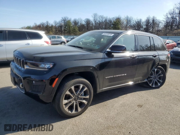 2023 Jeep Grand Cherokee Overland with VIN 1C4RJHDG7P8740876, listed as a Copart auction lot 55253815 with 29,155 mi miles and Salvage title. Bid and sale history available at DreamBid. Image 1.