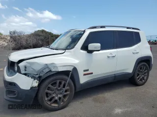 2016 Jeep Renegade Latitude z VIN ZACCJABW9GPE00466, wystawiony jako Copart lot #49327315 z przebiegiem 91 953 mil mil oraz Szkoda całkowita • Salvage title. Historia ofert i sprzedaży dostępna na DreamBid. Obrazek 1.