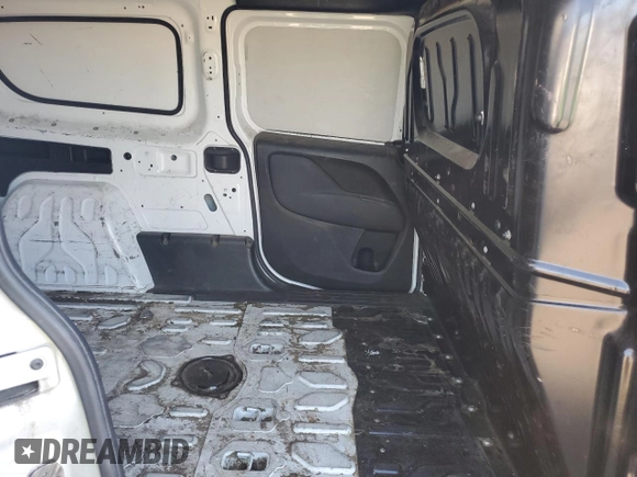 2017 Ram ProMaster City Cargo Tradesman with VIN ZFBERFAB8H6E48337, listed as a Copart auction lot 74839074 with 123,702 mi miles and Clean Title. Bid and sale history available at DreamBid. Image 10.