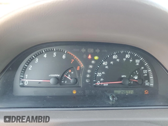 2004 Toyota Camry LE with VIN 4T1BE32K84U929163, listed as a Copart auction lot 65193485 with 245,734 mi miles and Clean title. Bid and sale history available at DreamBid. Image 9.