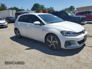 2020 Volkswagen Golf GTI S with VIN 3VW6T7AUXLM017267, listed as a Copart auction lot 58782074 with 42,181 mi miles and Salvage Title. Bid and sale history available at carsss.com. Image 4.