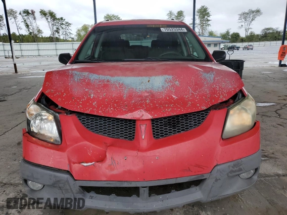 2004 Pontiac Vibe with VIN 5Y2SL62824Z435562, listed as a Copart auction lot 70525344 with 206,275 mi miles and Salvage Title. Bid and sale history available at carsss.com. Image 5.