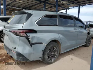 2024 Toyota Sienna LE z VIN 5TDCSKFC9RS122614, wystawiony jako Copart lot #51087125 z przebiegiem 32 148 mil mil oraz Szkoda całkowita • Salvage title. Historia ofert i sprzedaży dostępna na DreamBid. Obrazek 3.