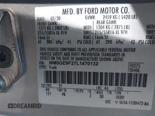 2020 Ford Transit Connect XLT with VIN NM0GE9F27L1470132, listed as a IAAI auction lot 42636339 with 69,434 mi miles and . Bid and sale history available at DreamBid. Image 9.