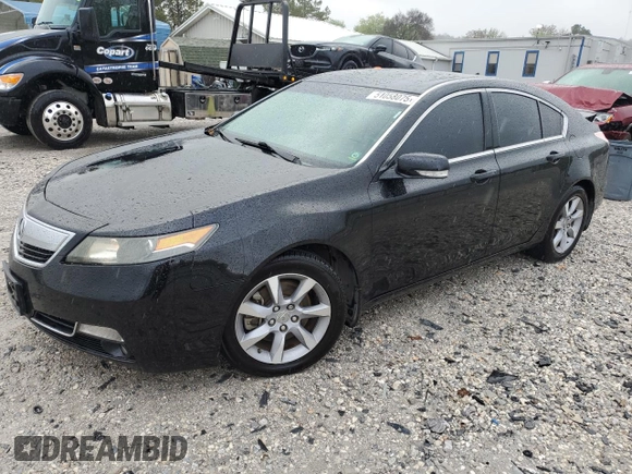 2012 Acura TL Tech Auto with VIN 19UUA8F51CA008513, listed as a Copart auction lot 51058075 with 128,464 mi miles and Salvage Title. Bid and sale history available at carsss.com. Image 1.