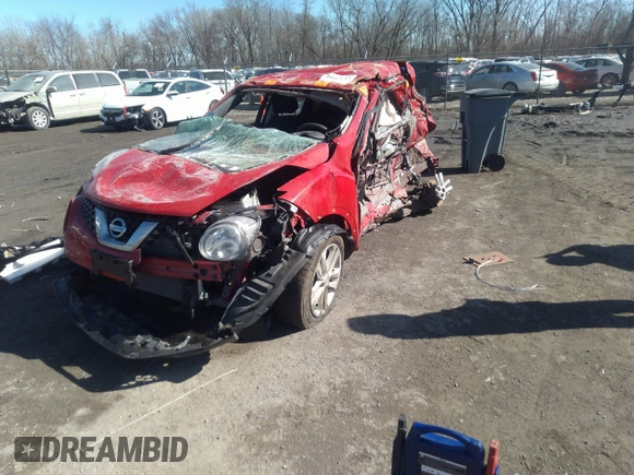 2016 Nissan Juke S with VIN JN8AF5MV2GT656896, listed as a IAAI auction lot 41663715 with Not Provided miles and . Bid and sale history available at carsss.com. Image 2.