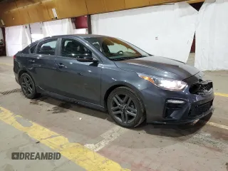 2021 Kia Forte GT-Line with VIN 3KPF34AD5ME273264, listed as a Copart auction lot 58869625 with 32,569 mi miles and Salvage title. Bid and sale history available at DreamBid. Image 4.