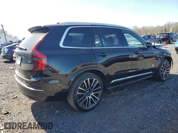 2025 Volvo XC90 with VIN YV4062PGXS1375711, listed as a Copart auction lot 52612965 with 40 mi miles and Salvage Title. Bid and sale history available at DreamBid. Image 3.