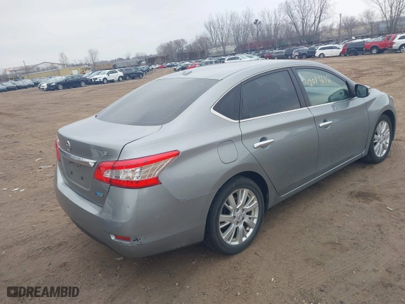 2014 Nissan Sentra SR with VIN 3N1AB7AP4EL634198, listed as a IAAI auction lot 42013632 with 209,145 mi miles. Bid and sale history available at carsss.com. Image 4.