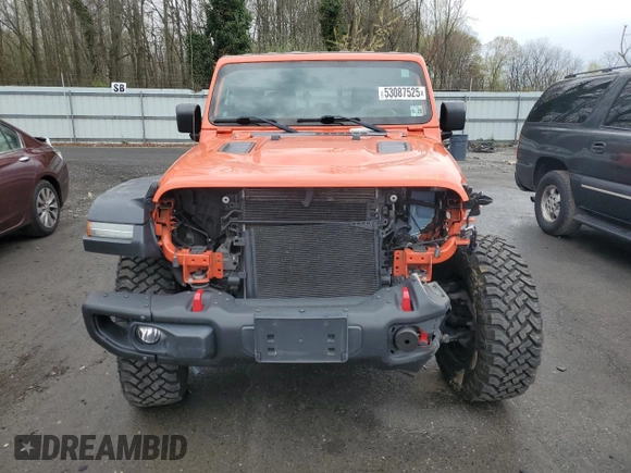 2020 Jeep Gladiator Rubicon z VIN 1C6JJTBG8LL156097, wystawiony jako Copart lot #53087525 z przebiegiem 70 252 mil mil oraz Szkoda całkowita • Salvage title. Historia ofert i sprzedaży dostępna na DreamBid. Obrazek 5.