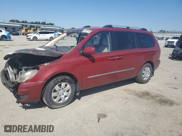 2008 Hyundai Entourage GLS z VIN KNDMC233786045066, wystawiony jako Copart lot #48761135 z przebiegiem Nie podano mil oraz Szkody całkowita. Historia ofert i sprzedaży dostępna na DreamBid. Obrazek 1.