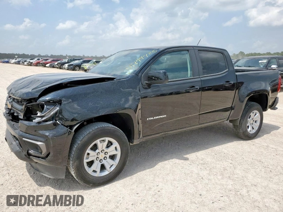 2022 Chevrolet Colorado 2WD LT with VIN 1GCGSCEN9N1248375, listed as a Copart auction lot 59749425 with 65,608 mi miles and Salvage title. Bid and sale history available at DreamBid. Image 1.